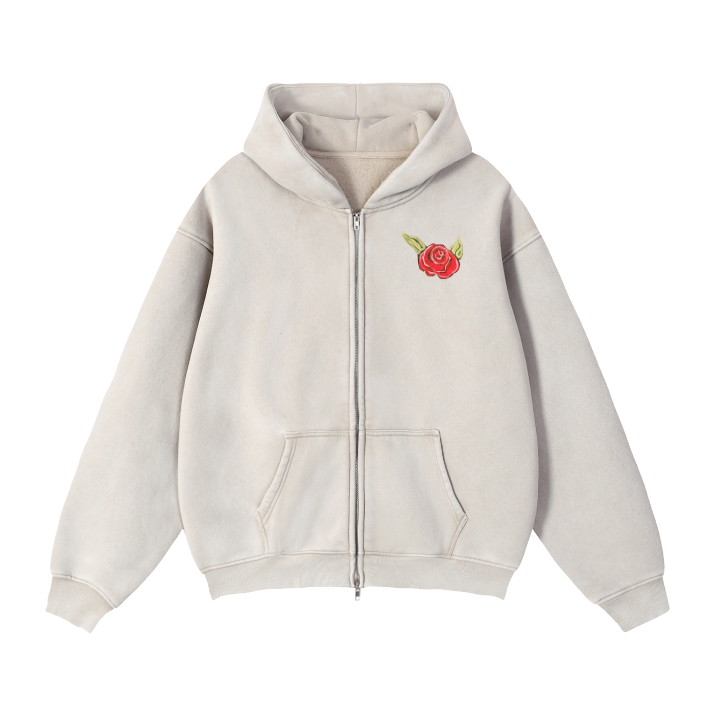 Rose Zip-Up Hoodie