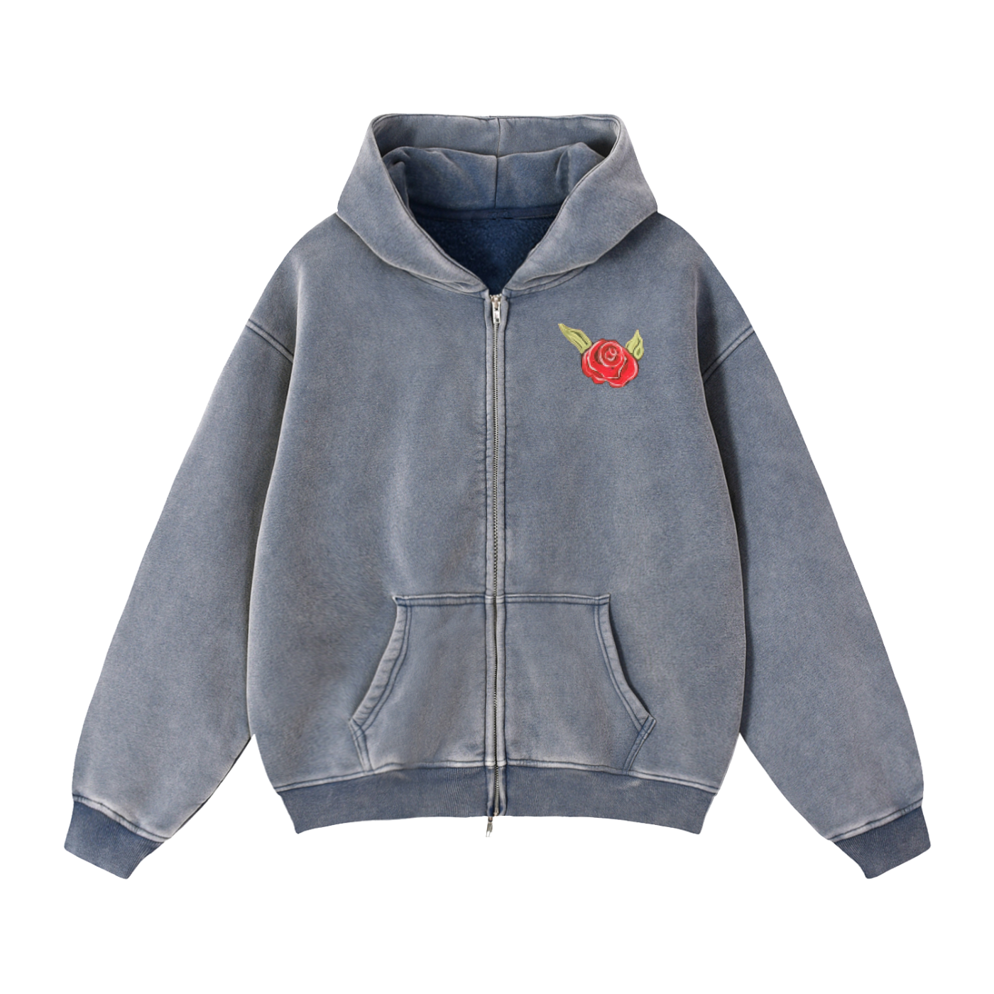 Rose Zip-Up Hoodie