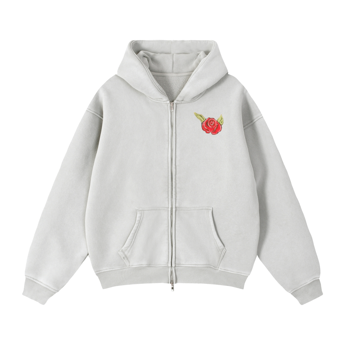 Rose Zip-Up Hoodie